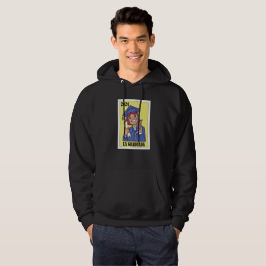 Funny Mexican Design for Graduation - La Graduada Hoodie (Voorkant volledig)
