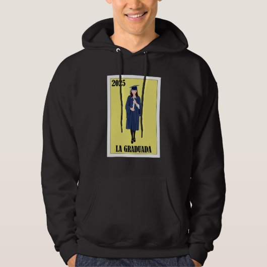 Funny Mexican Design for Graduation - La Graduada Hoodie (Voorkant)