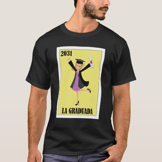 Funny Mexican Design for Graduation - La Graduada T-shirt (Voorkant)