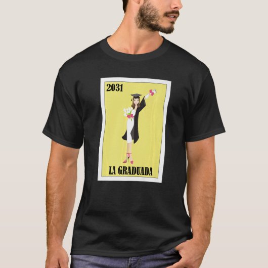 Funny Mexican Design for Graduation - La Graduada  T-shirt (Voorkant)