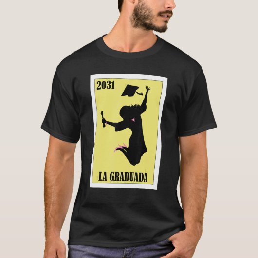 Funny Mexican Design for Graduation - La Graduada T-shirt (Voorkant)