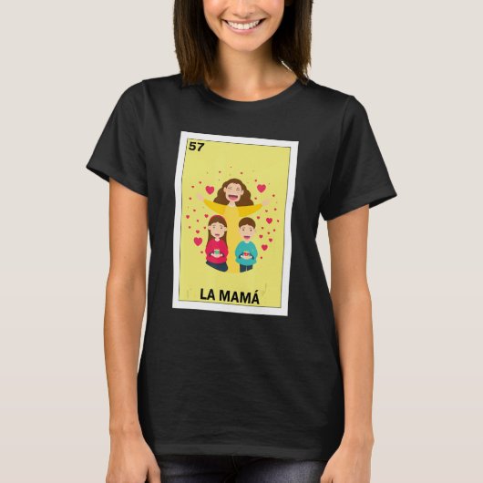 Funny Mexican Design for Mam - La Mama T-shirt (Voorkant)