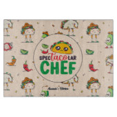 Funny Mexican Food Chef Cinco De Mayo Pattern Snijplank (Voorkant)