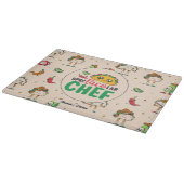 Funny Mexican Food Chef Cinco De Mayo Pattern Snijplank (Hoek)