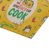 Funny Mexican Food Cook Taco Cinco de Mayo Pattern Snijplank (Hoek)