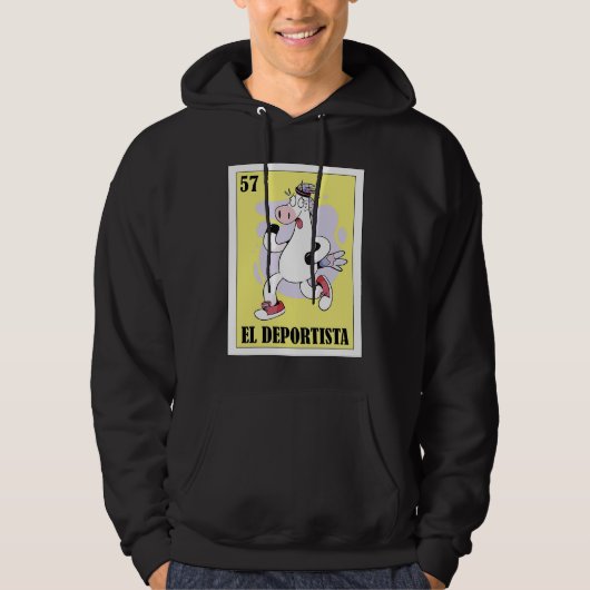Funny Mexican for Athletes  El Deportista Hoodie (Voorkant)