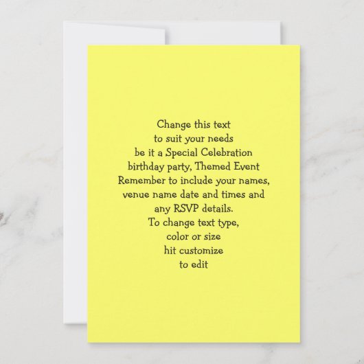 Funny Mexican Style Fiesta Party Kaart (Achterkant)