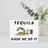 Funny Mexican Tequila Briefkaart (Staand voorkant)