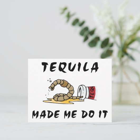 Funny Mexican Tequila Briefkaart (Staand voorkant)