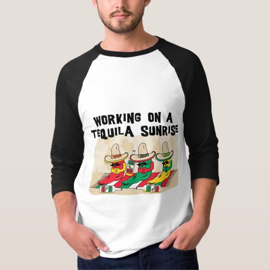 Funny Mexican Tequila Sunrise T-shirt (Voorkant)