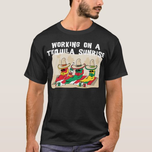 Funny Mexican Tequila Sunrise T-shirt (Voorkant)