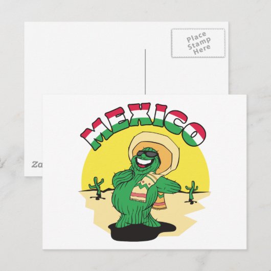 Funny Mexico Briefkaart (Voorkant / Achterkant)