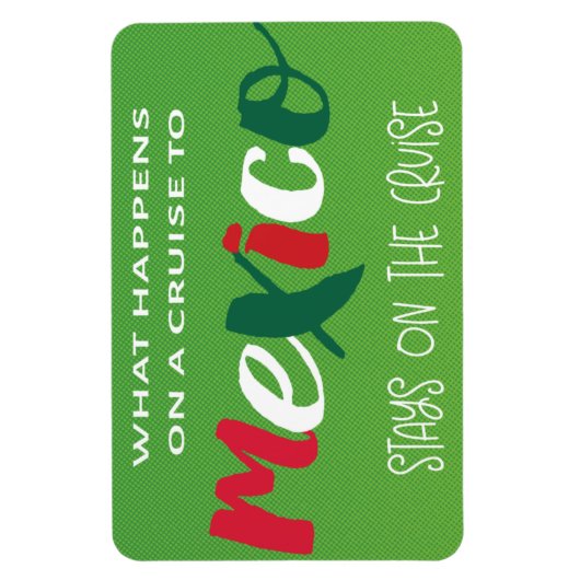 Funny Mexico Cruise Magneet (Verticaal)