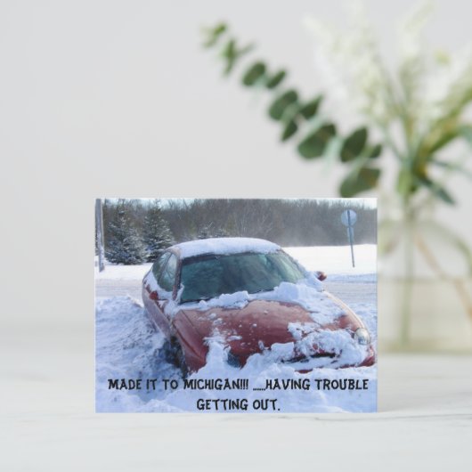 Funny Michigan Briefkaart (Staand voorkant)