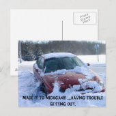 Funny Michigan Briefkaart (Voorkant / Achterkant)