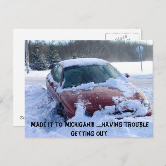 Funny Michigan Briefkaart (Voorkant / Achterkant)
