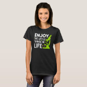 FUNNY MICROSCOPE, MICROBIOLOGISTEN BIOLOGIE NERD S T-SHIRT (Voorkant volledig)
