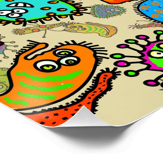 Funny Microscopic Laboratories Organismen Perfect Poster (Hoek)