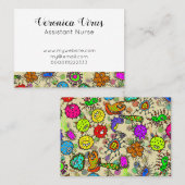 Funny Microscopic Laboratories Organismen Visitekaartje (Voorkant / Achterkant)