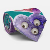 Funny Microscopic Unicellular Organism - Abstract Stropdas (Opgerold)