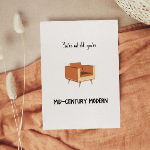 Funny Mid-Century Modern Birthday Kaart