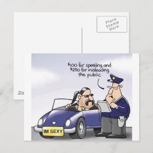 Funny Midlife Crisis Briefkaart (Voorkant / Achterkant)