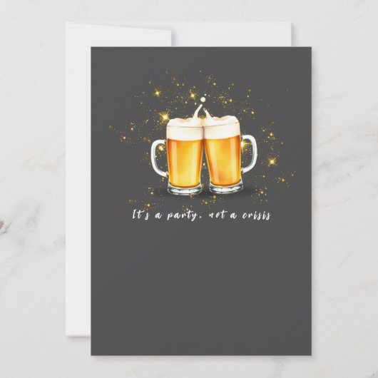 Funny Midlife Crisis Shenanigans 50th Birthday Kaart (Achterkant)