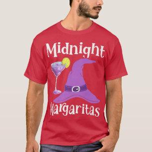 Funny Midnight Margaritas Witch Drink Halloween T-shirt