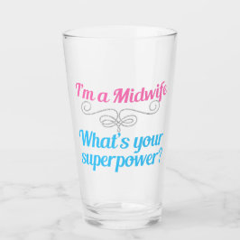 Funny Midoman Superheld Glas