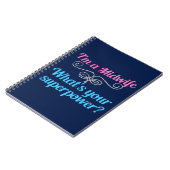 Funny Midoman Superheld Notitieboek (Linkerzijde)