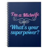 Funny Midoman Superheld Notitieboek (Voorkant)