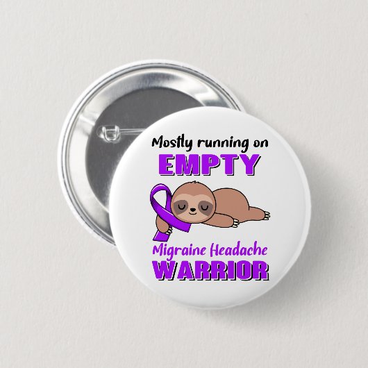 Funny Migraine Headache Awareness Giften Ronde Button 5,7 Cm (Voorkant /achterkant)