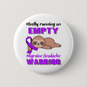 Funny Migraine Headache Awareness Giften Ronde Button 5,7 Cm