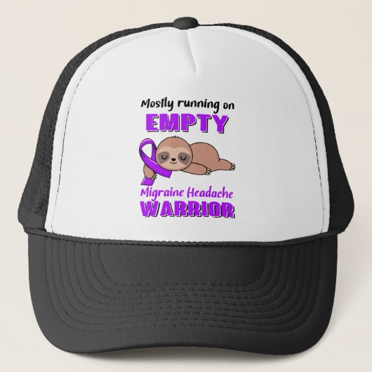 Funny Migraine Headache Awareness Giften Trucker Pet (Voorkant)