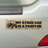Funny "Mijn andere auto is een trekker" Bumpersticker (Op auto)