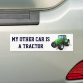 Funny "Mijn andere auto is een trekker" Bumpersticker (Op auto)