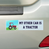 Funny "Mijn andere auto is een trekker" Bumpersticker (Op auto)