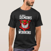 Funny "Mijn binnenste demonen winnen" T-shirt (Voorkant)