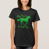 Funny "Mijn paard is ook Iers" T-shirt (Voorkant)