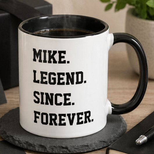 Funny Mike Legend Mok | Gepersonaliseerde naam