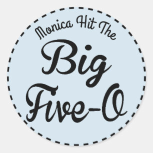 Funny Milestone Birthday - 50-jarig Ronde Sticker