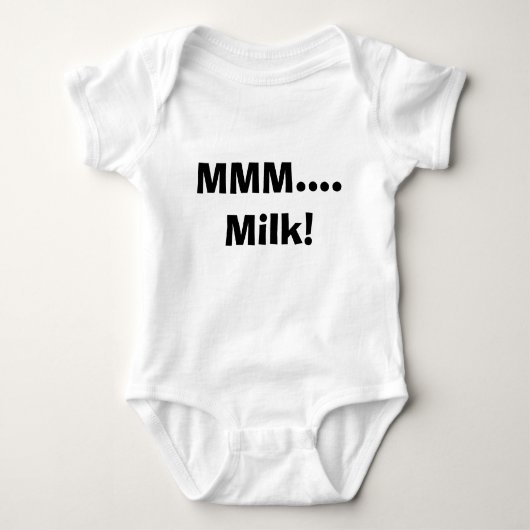 Funny Milk Baby T-Shirt (Voorkant)