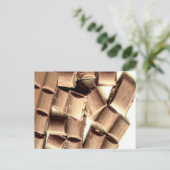 Funny Milk Chocolate - Cute Chocolate Lover Gift Aankondigingskaart (Staand voorkant)
