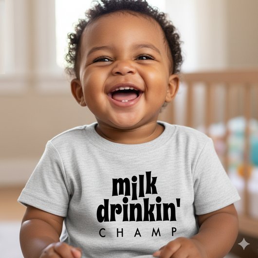 Funny Milk Drinkin' Champ