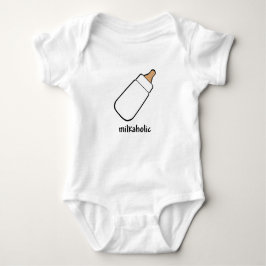 Funny Milkaholic baby shirt
