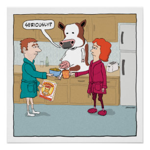 Funny Milking de Koe Poster
