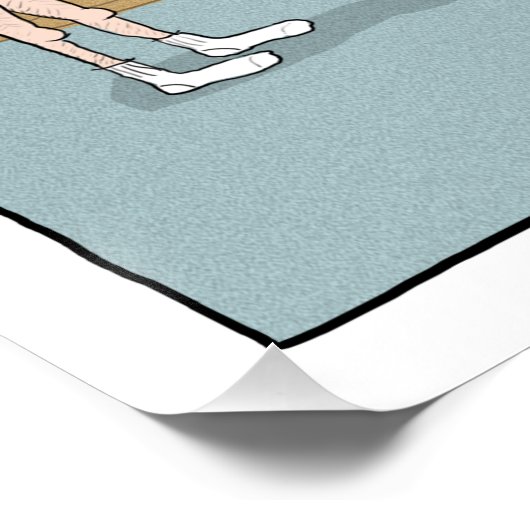 Funny Milking de Koe Poster (Hoek)