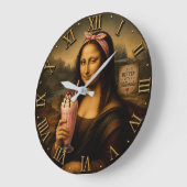 Funny Milkshake Mona Lisa Grote Klok (Hoek)