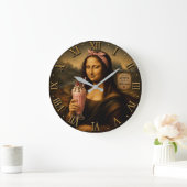 Funny Milkshake Mona Lisa Grote Klok (Huis)