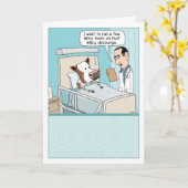 Funny Milky Koe in het ziekenhuis wordt goed Kaart (Gele Bloem)